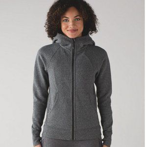 lululemon athletica Scuba Hoodie, Heathered Speckled Black, Size 8